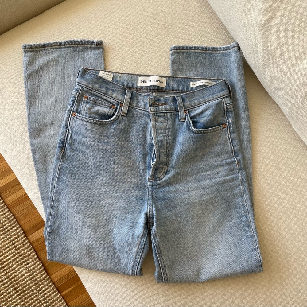 Denim Forum Arlo High Rise Straight